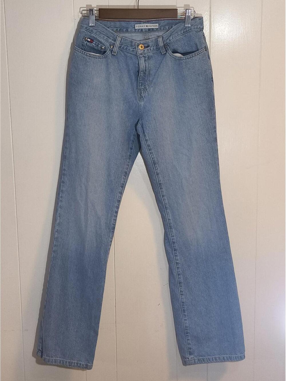Tommy Hilfiger Womens Perfect T HIGH RISE Jeans Denim Size 8 Long 28x31